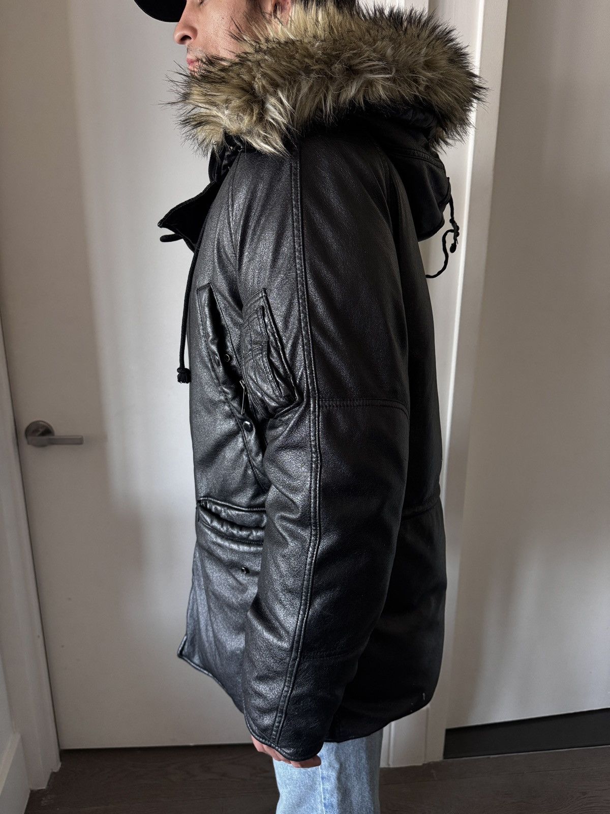 Denim & Supply Ralph Lauren Ralph Lauren Denim & Supply Men’s Faux Leather Parka Jacket Size US M / EU 48-50 / 2 - 6 Thumbnail