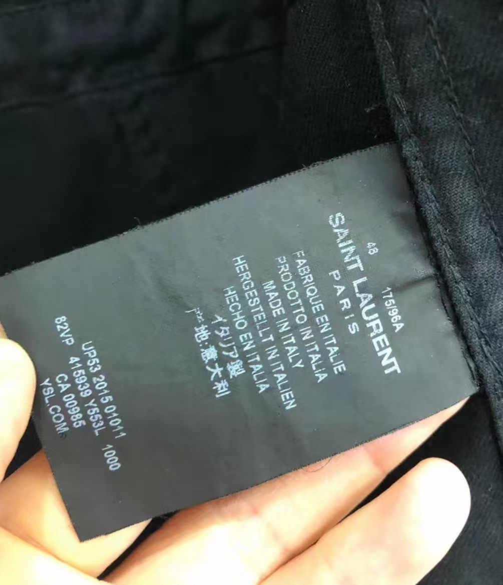 Yves Saint Laurent YSL Black Leather Jacket Outerwear. Size US M / EU 48-50 / 2 - 5 Thumbnail