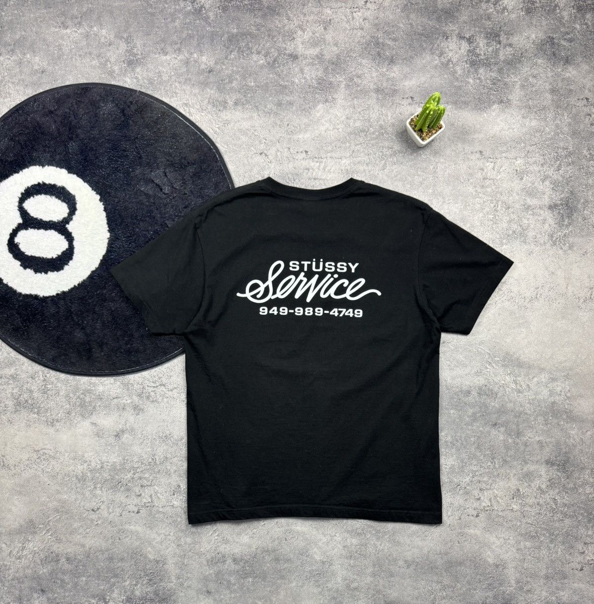 Stussy Stüssy Service Script Logo T-Shirt - Old Stock Style Graphic Size US M / EU 48-50 / 2 - 1 Thumbnail