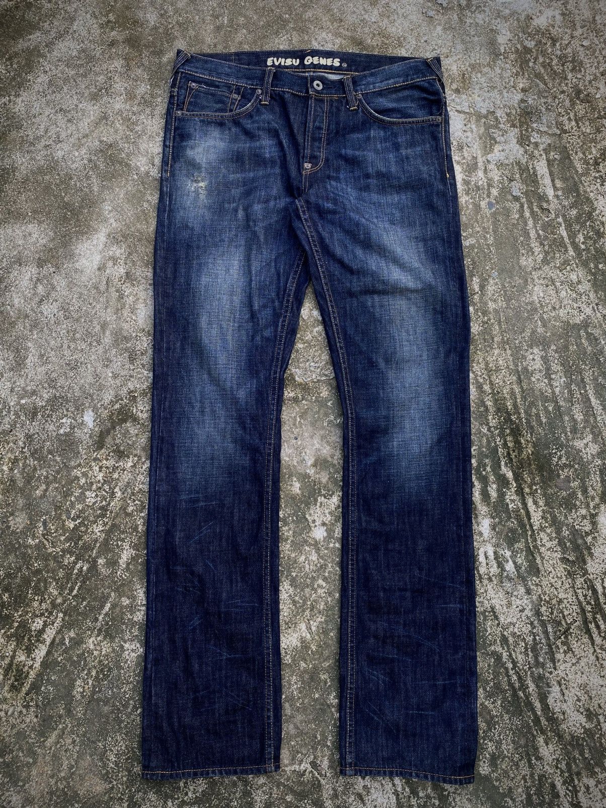 Evisu × Japanese Brand × Vintage EVISU GENES JEANS Size US 34 / EU 50 - 7 Thumbnail