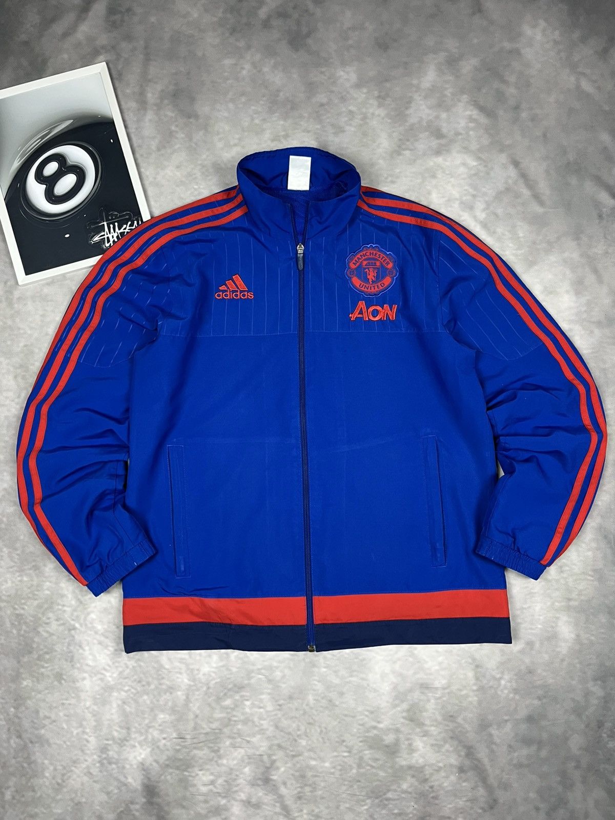 Adidas Adidas Manchester United 2015-16 Packable Windbreaker AON M Size US M / EU 48-50 / 2 - 2 Thumbnail