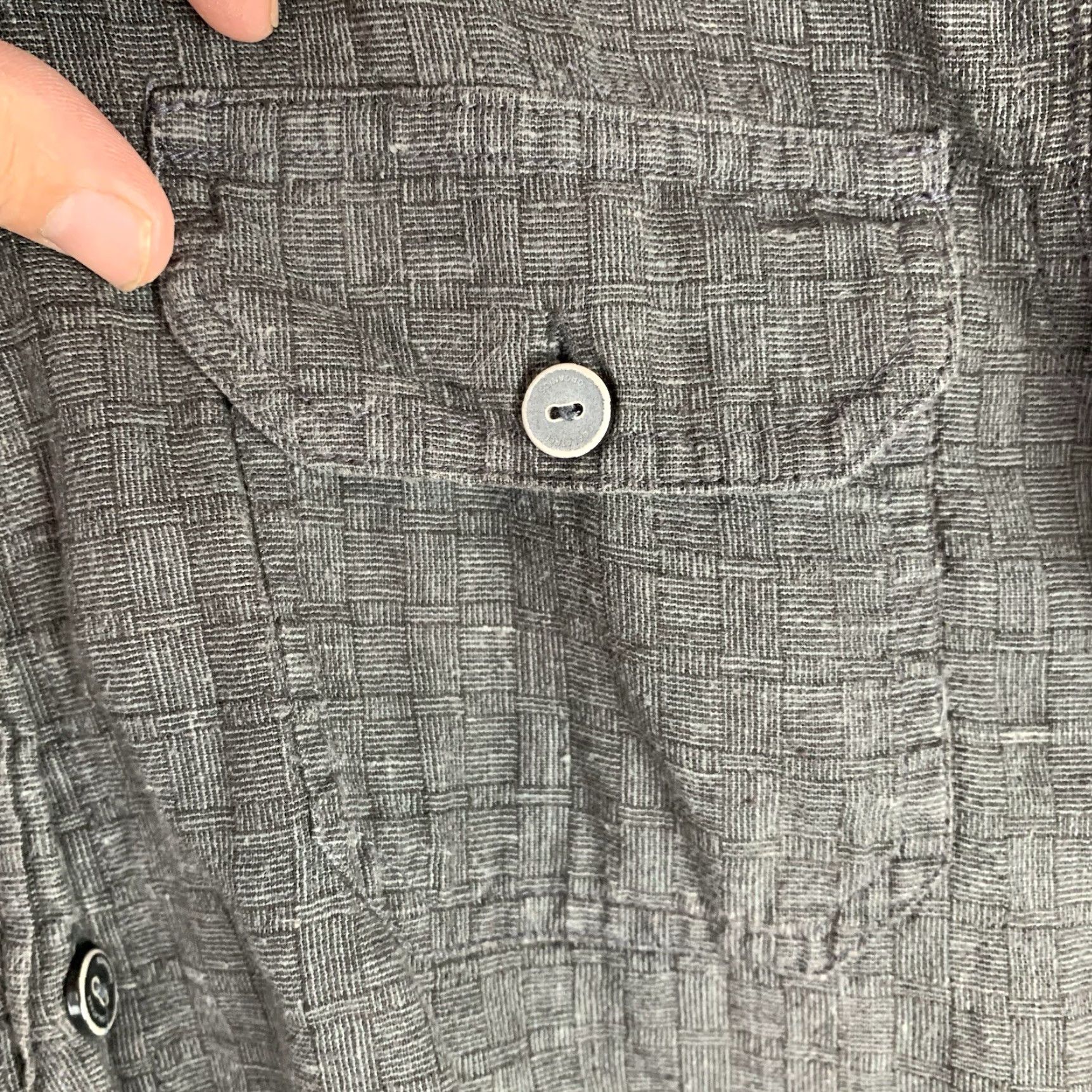 Vintage VINTAGE Coalatree Organics Shirt Mens Size Small Dark Gray Button Down Hemp Cotton flaw Size US S / EU 44-46 / 1 - 6 Thumbnail