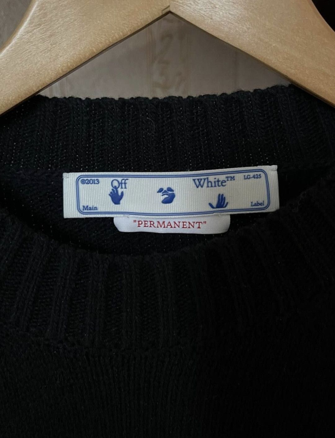 Off-White Off-White Blocked Logo Black Knit Jumper Size US M / EU 48-50 / 2 - 3 Thumbnail
