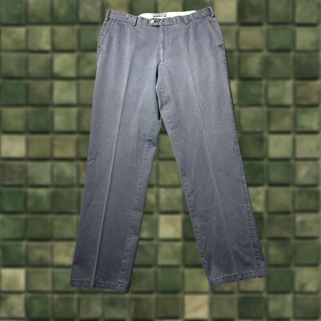 Peter Millar Peter Millar Pants Mens 38 Blue Twill Flat Front Raleigh Chino Straight Inseam 32 Mens Regular Blue Size US 38 / EU 54 - 1 Thumbnail