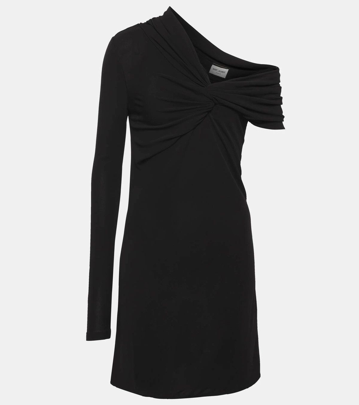 Saint Laurent Paris o1y0126 Mini Dress in Black Size S / US 4 / IT 40 - 1 Thumbnail