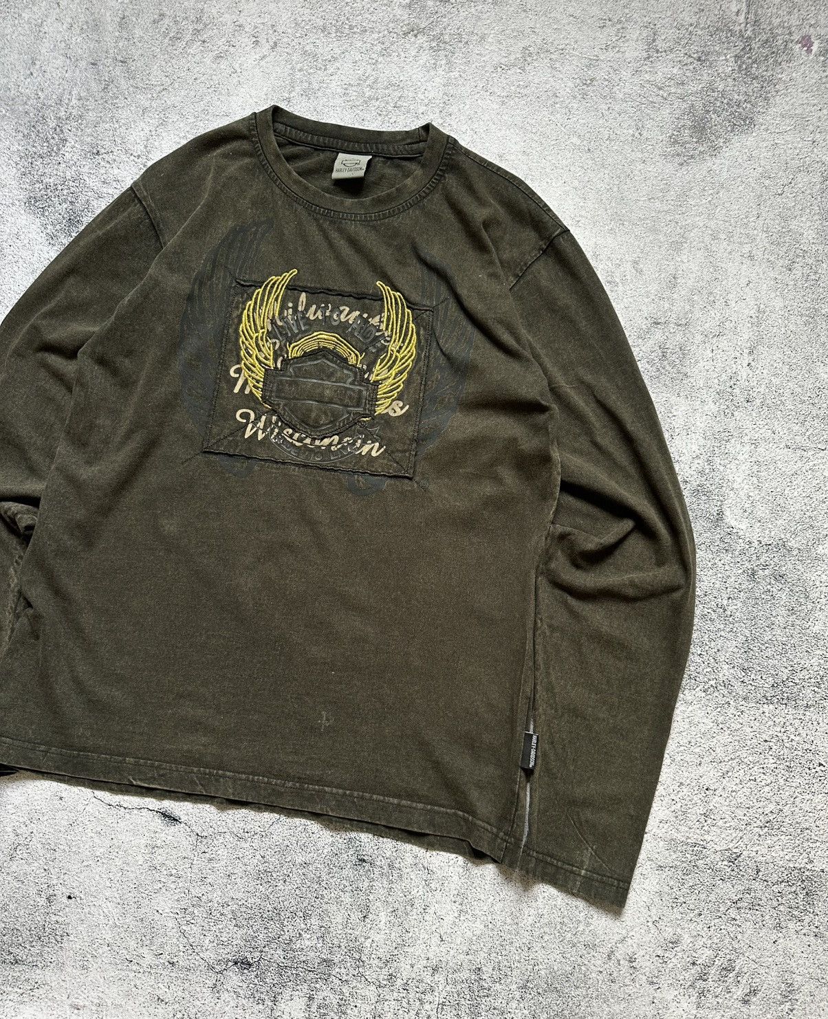 Harley Davidson Vintage Harley Davidson Long Sleeve Centre Logo Size US L / EU 52-54 / 3 - 5 Thumbnail