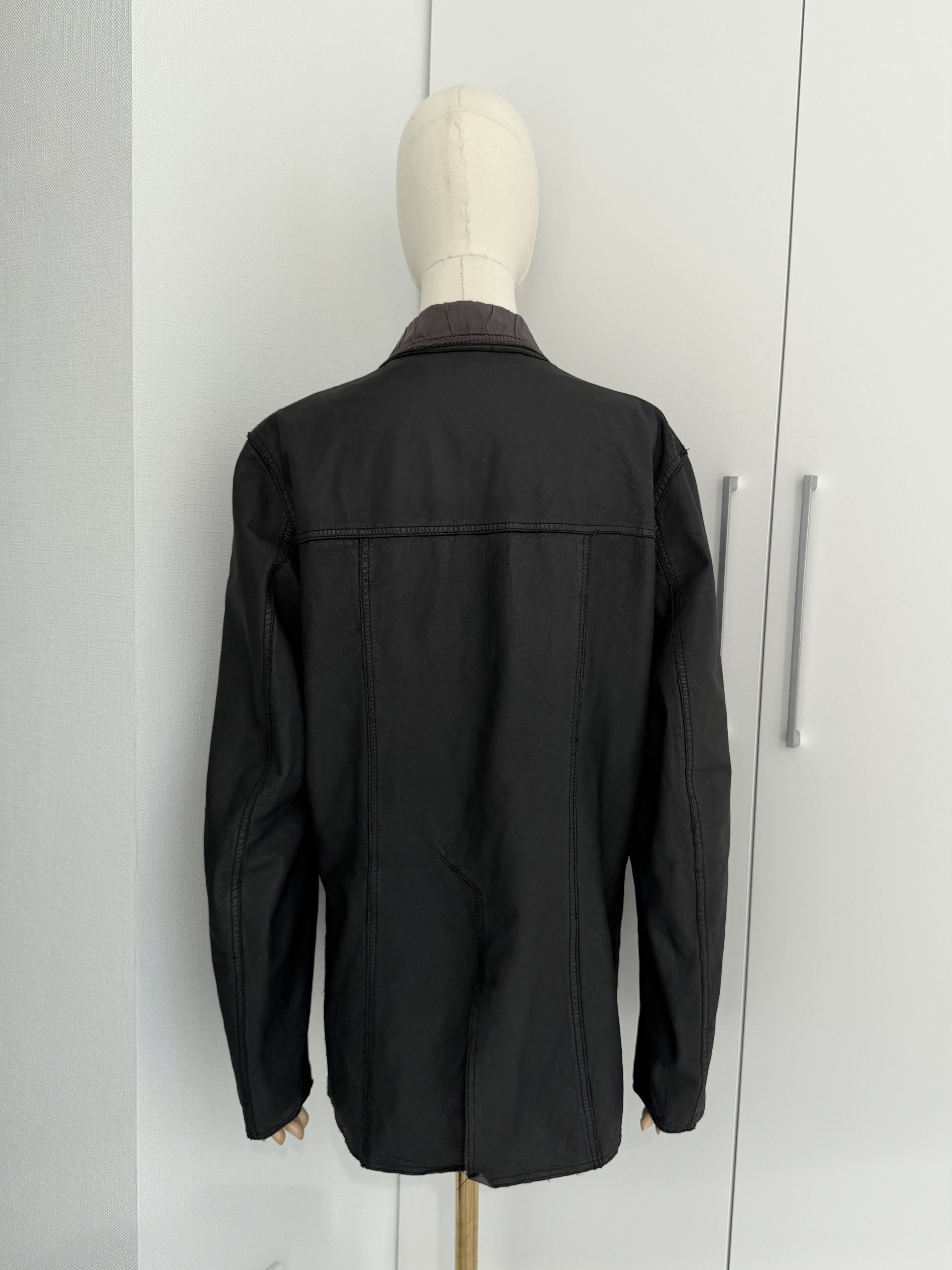 Genuine Leather Leather Blazer Mens M Minimalist Tailored Button Jacket Coat Size US M / EU 48-50 / 2 - 4 Thumbnail