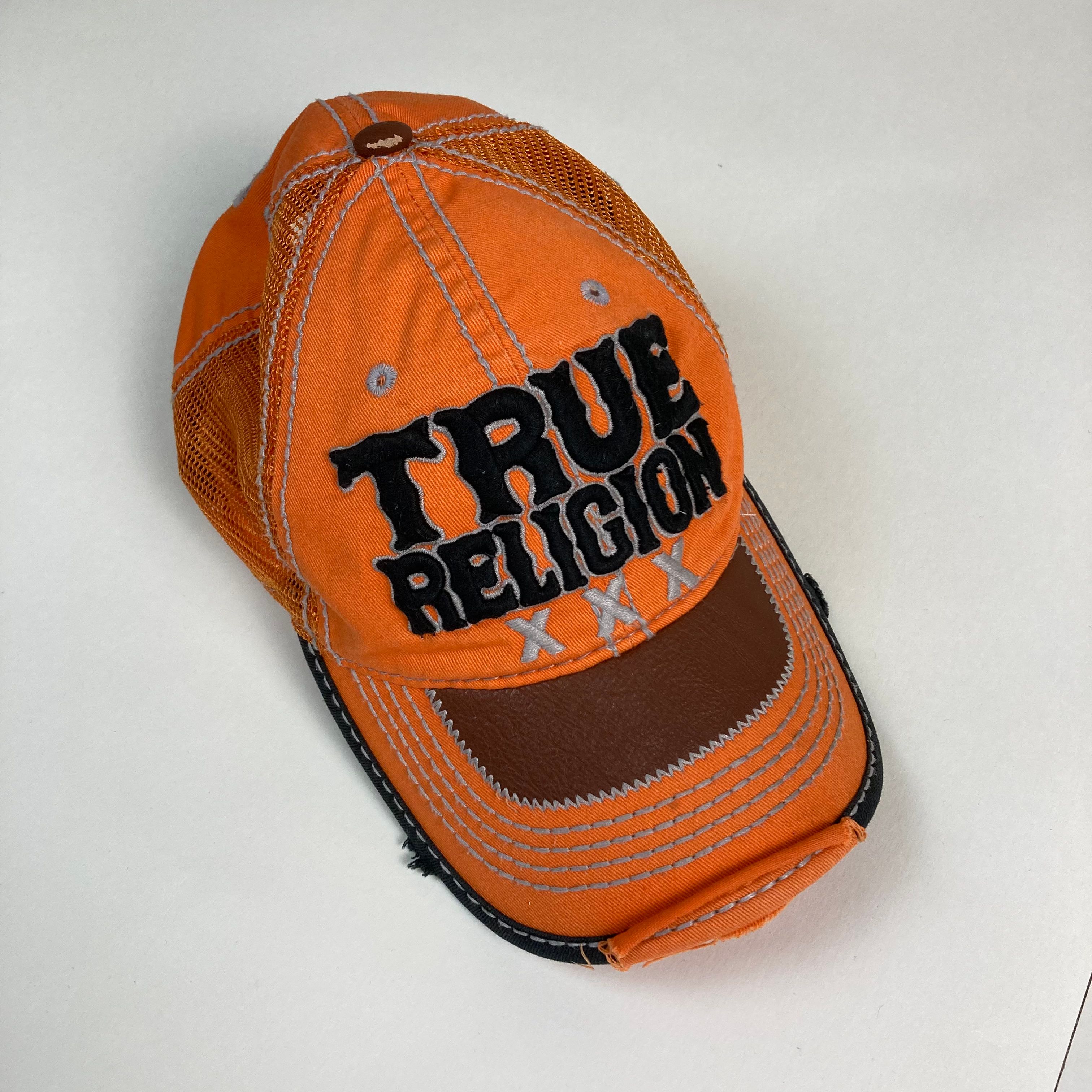 Pre-owned True Religion X Vintage Distressed True Religion Xxx Hat Cap In Multicolor