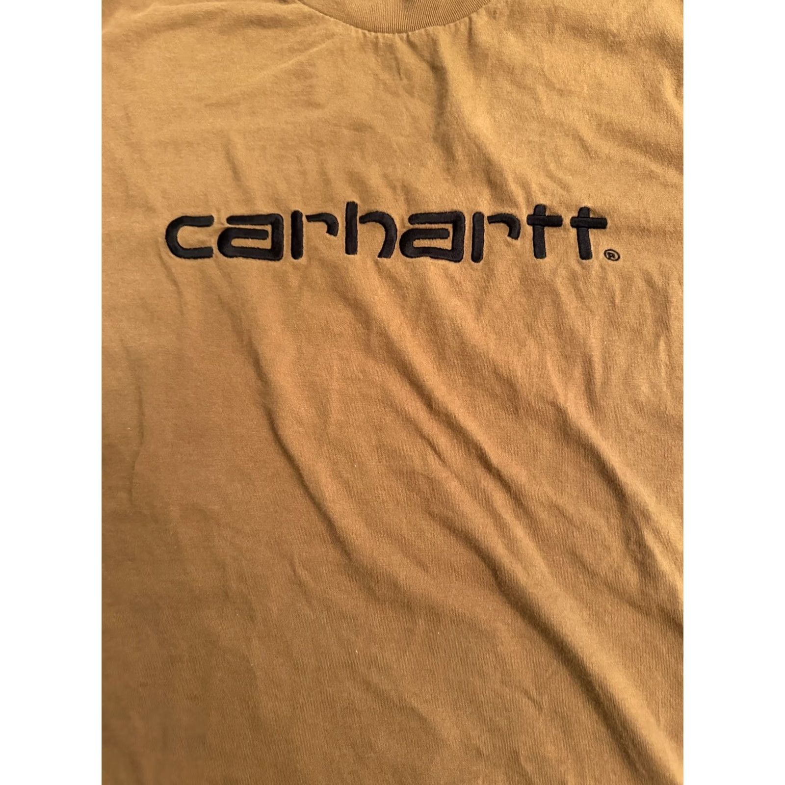 Carhartt Carhartt Men’s Medium Spell Out Short Sleeve T-Shirt Brown Size US M / EU 48-50 / 2 - 2 Thumbnail