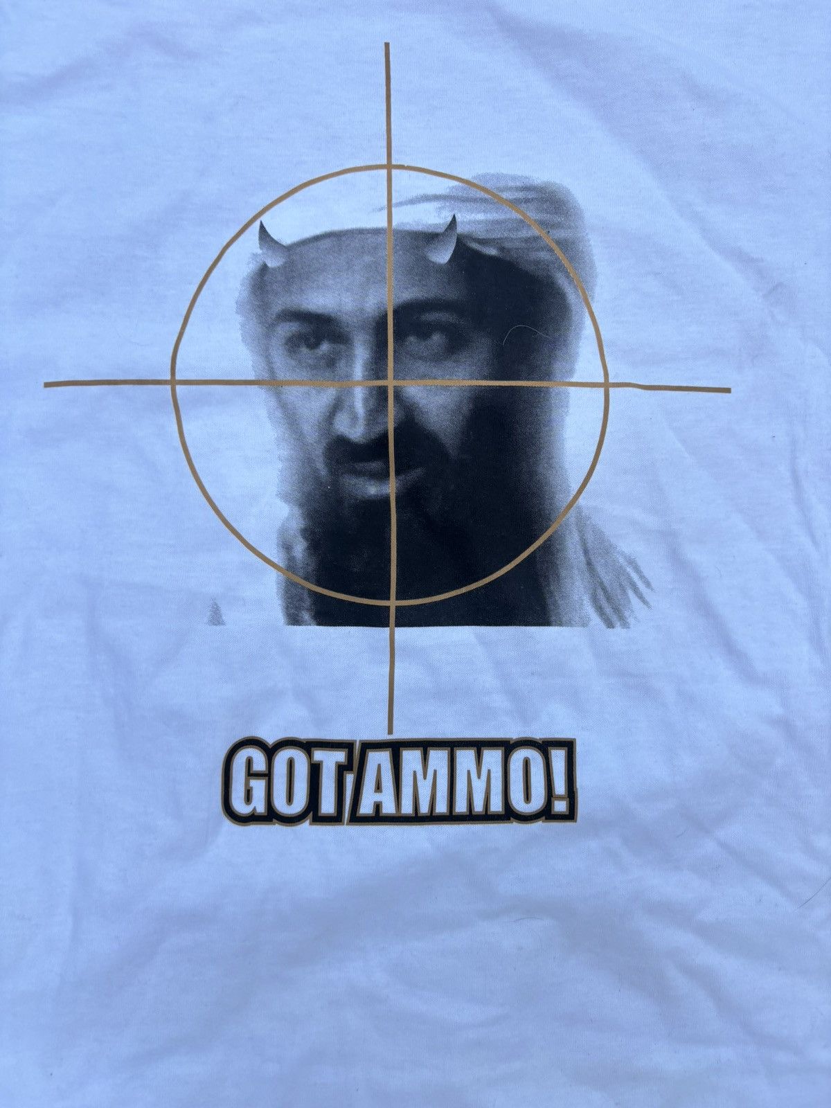 Vintage Vintage Y2K 2000s Osama Bin Laden T Shirt Size US XL / EU 56 / 4 - 3 Thumbnail