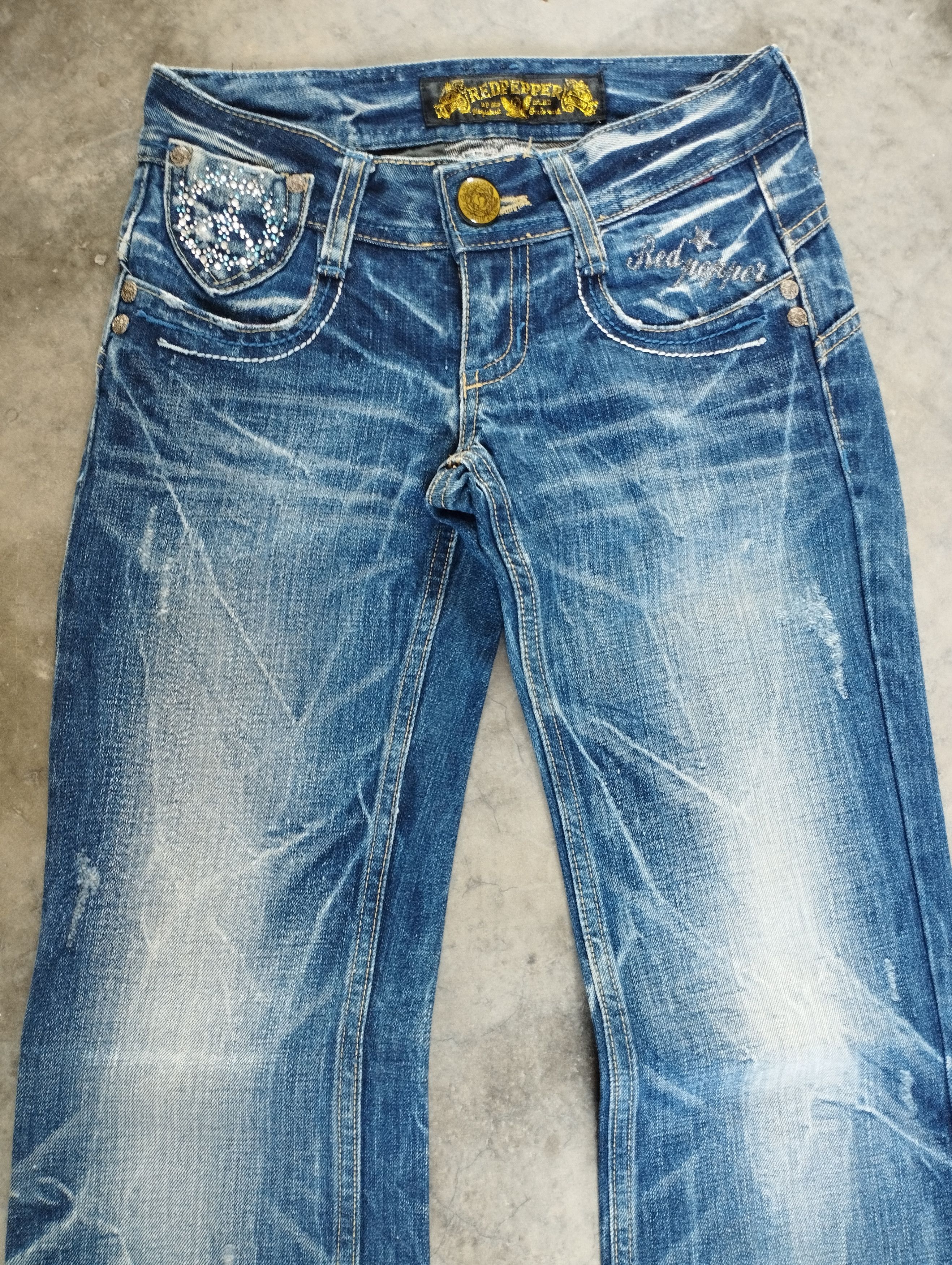 Tornado Mart Flare Jeans Japan Lightning Wash Redpepper Bootcut Jeans Size US 26 / EU 42 - 4 Thumbnail