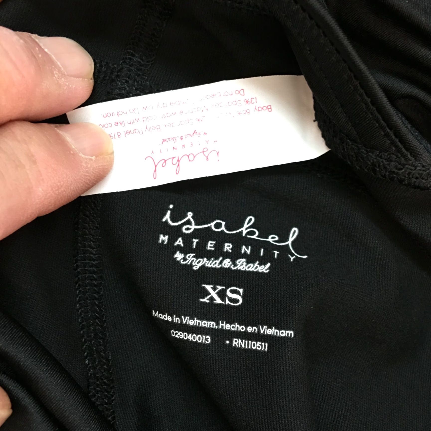 Vintage Isabel Maternity Capri Leggings Womens Size XS Crossover Panel Active Black Size 26" / US 2 / IT 38 - 5 Thumbnail