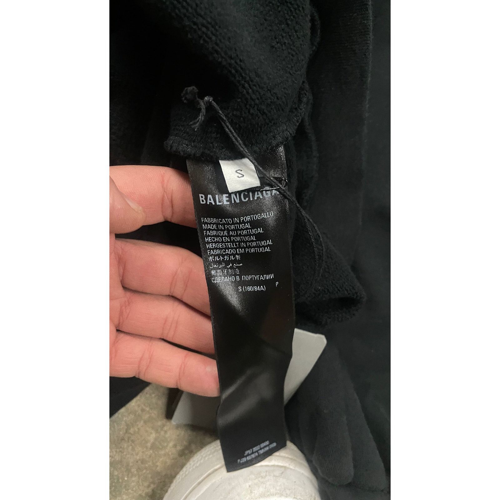 Balenciaga Balenciaga 90% Distressed Hoodie Black New Small With Tags Size US S / EU 44-46 / 1 - 3 Thumbnail