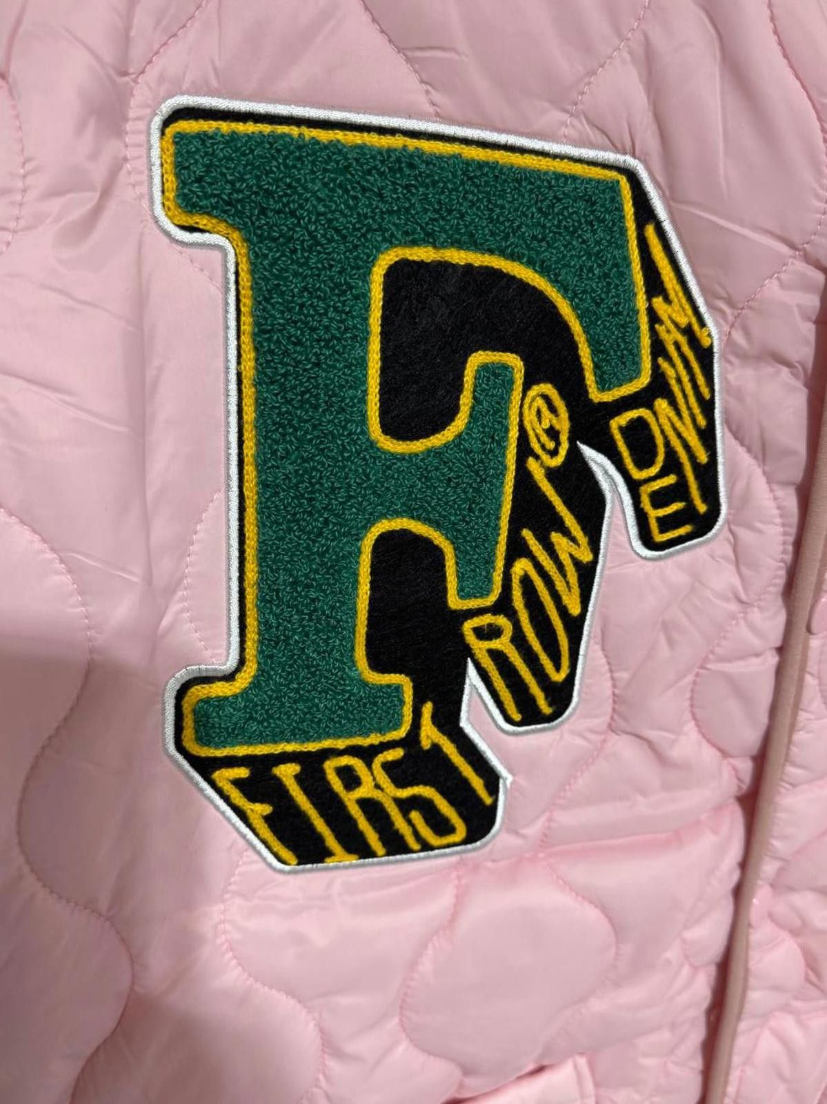 Other First Row- Pink Quilted Jacket with Embroidered Patches Size US S / EU 44-46 / 1 - 4 Thumbnail