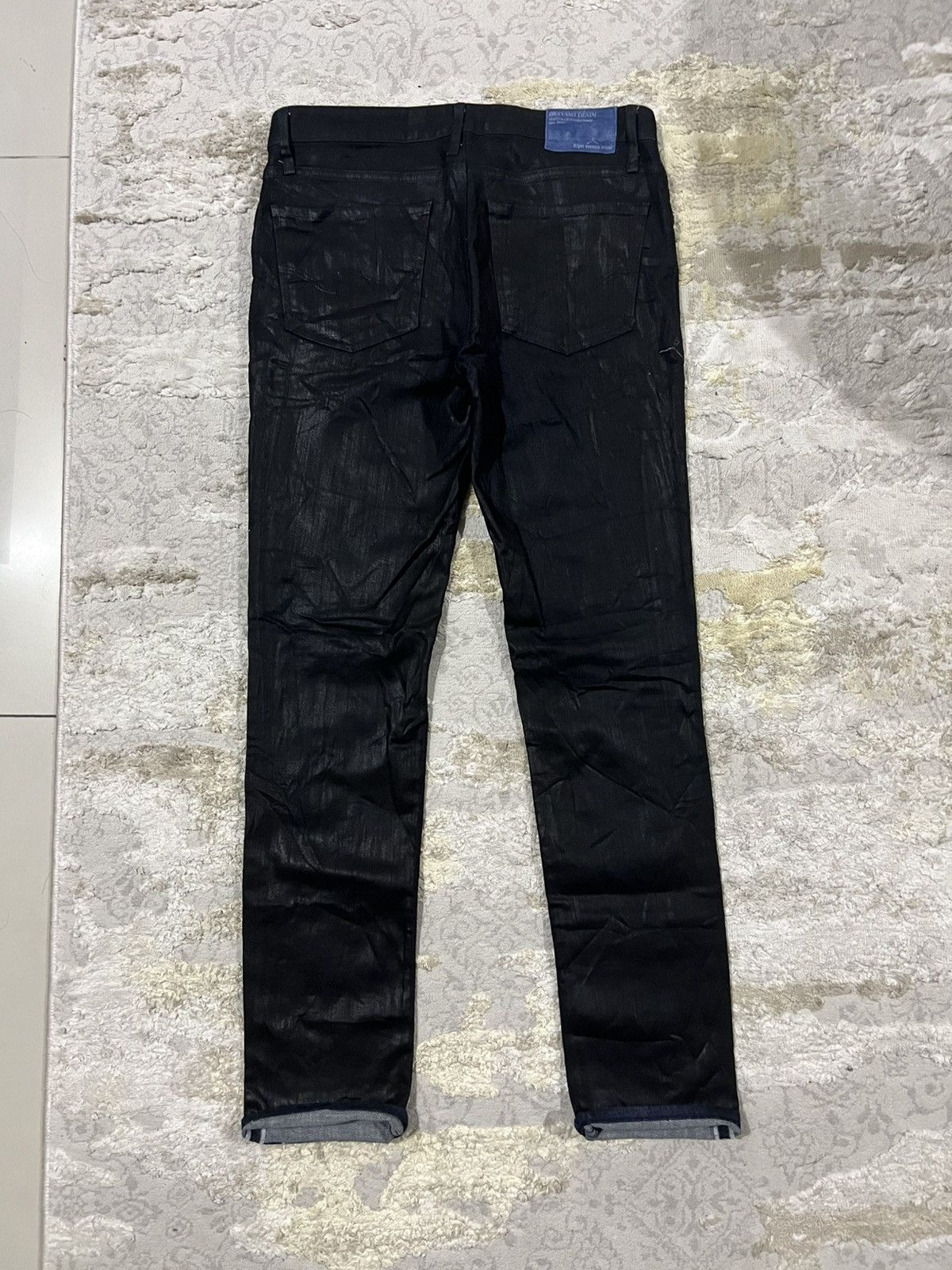 Oni Okayama Denim Dark Blue Indigo Waxed Dior Homme Denim Jeans Size US 32 / EU 48 - 3 Thumbnail