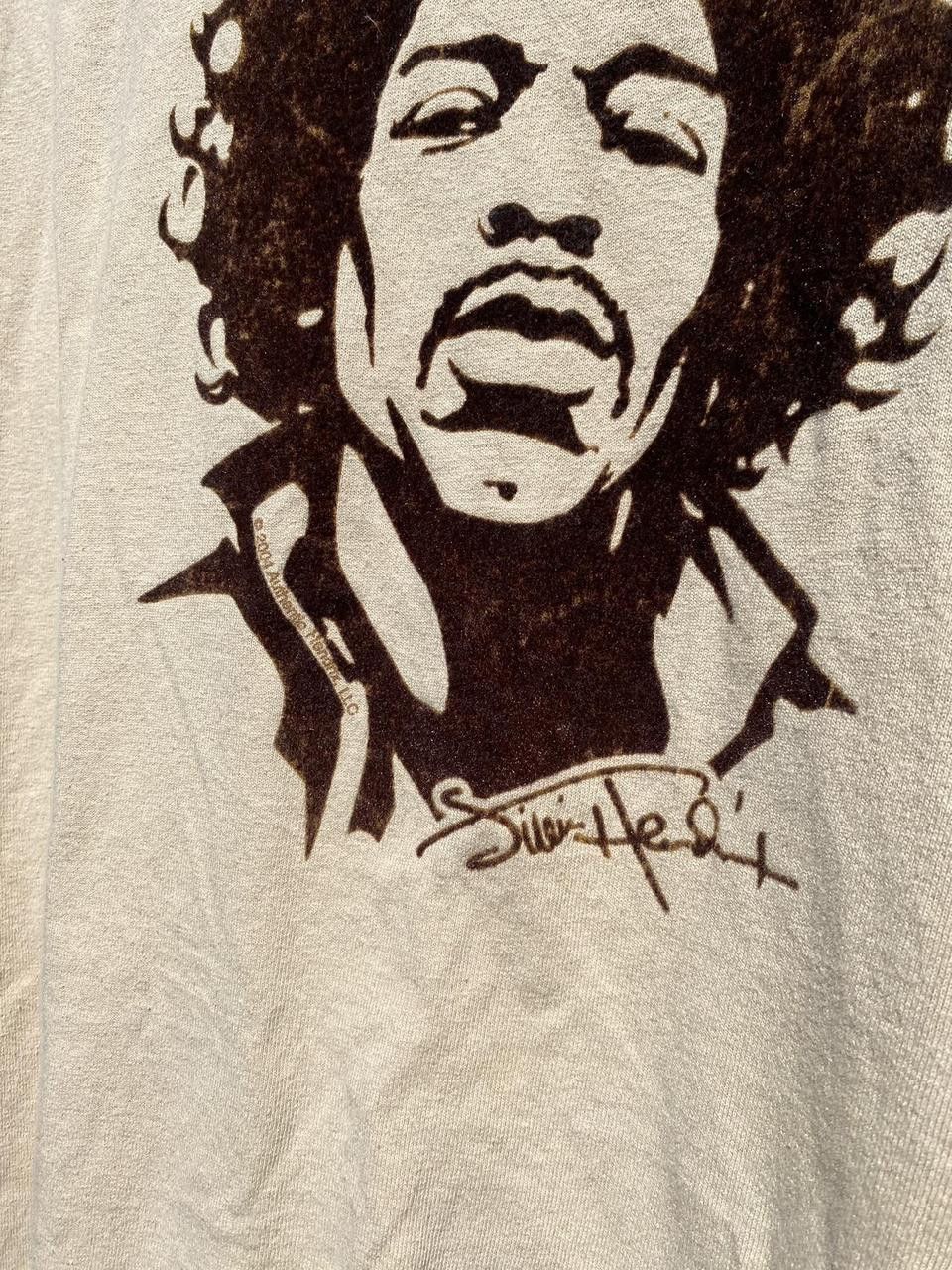 Jimi Hendrix 2004 Authentic Jimi Hendrix Velvet Cream Graphic Tee XXL Size US XXL / EU 58 / 5 - 5 Thumbnail