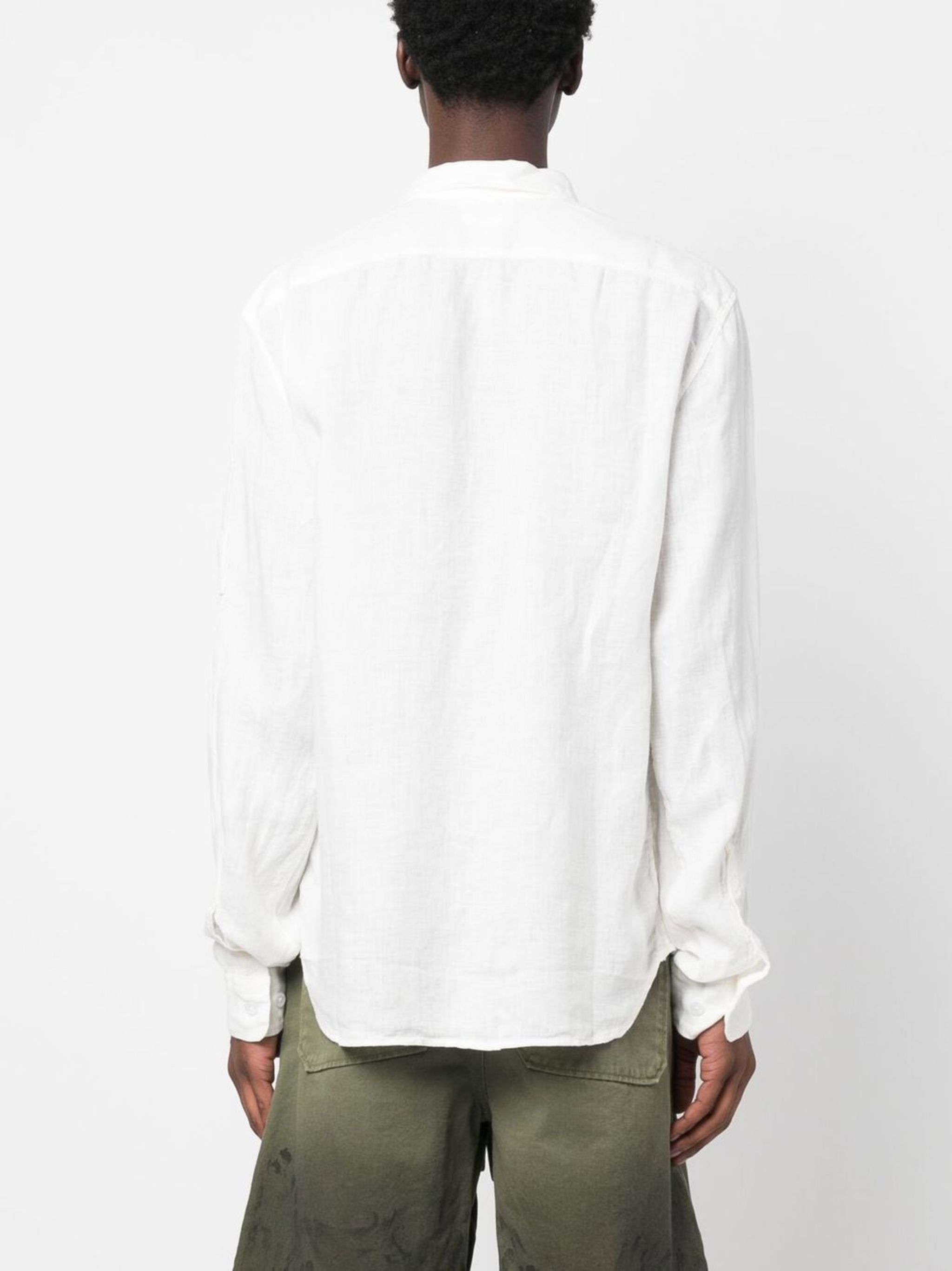 C.P. Company o1y1224 Linen Shirt in White Size US M / EU 48-50 / 2 - 4 Thumbnail