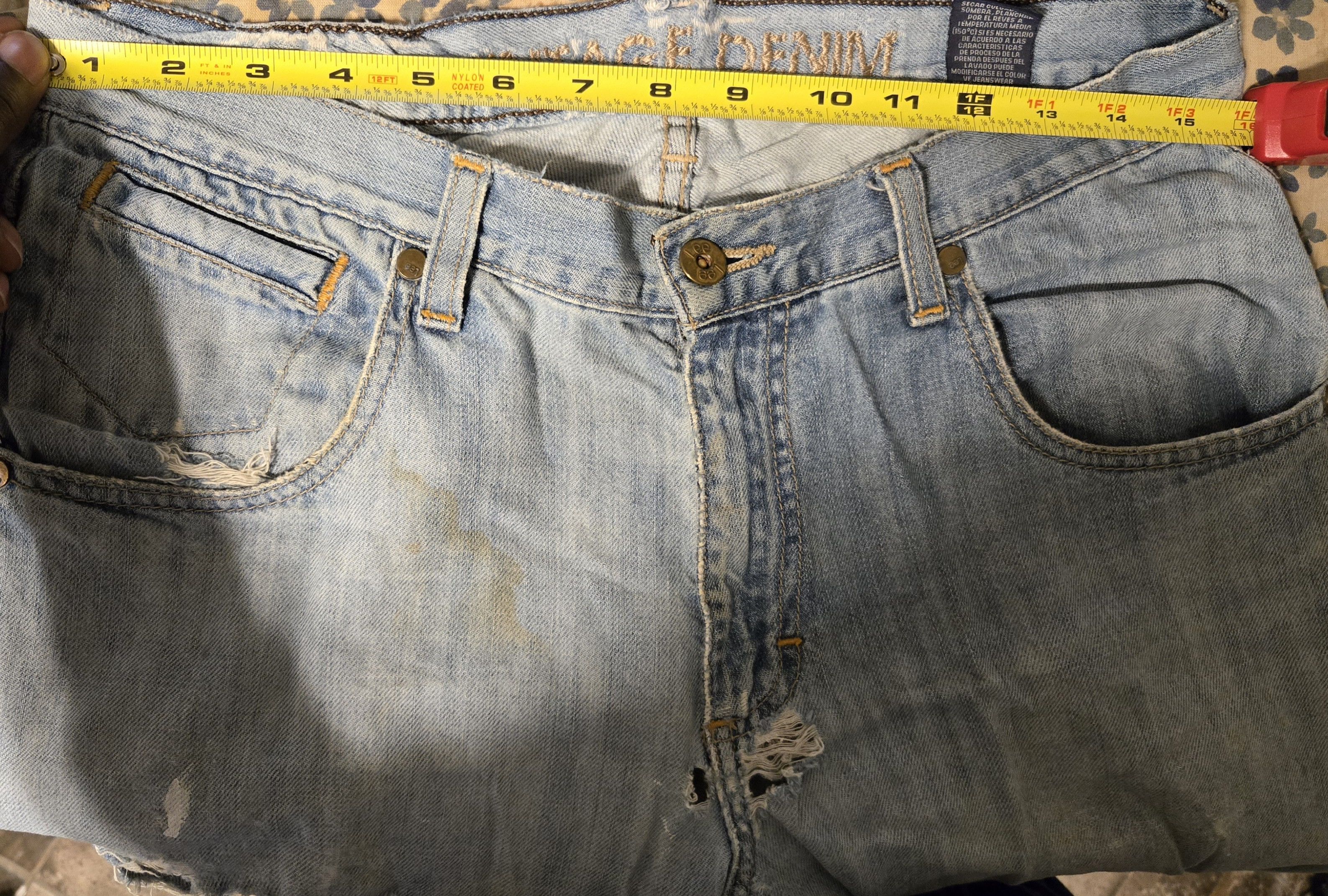 Vintage Vintage Denim “Extremely Ripped & Torn” Jeans Size US 32 / EU 48 - 3 Thumbnail
