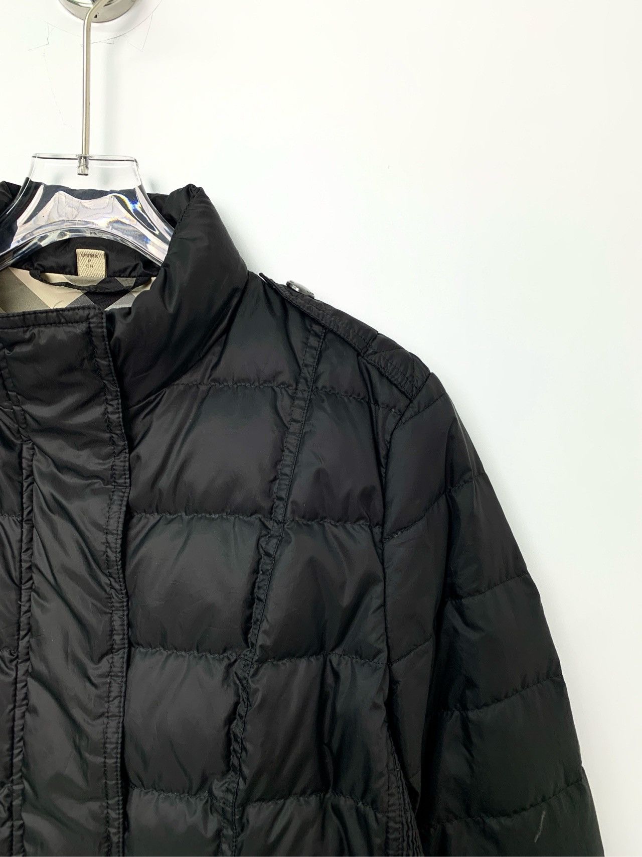 Burberry Burberry Black Waisted Lapel Long Sleeve Down Jacket Size S / US 4 / IT 40 - 3 Thumbnail