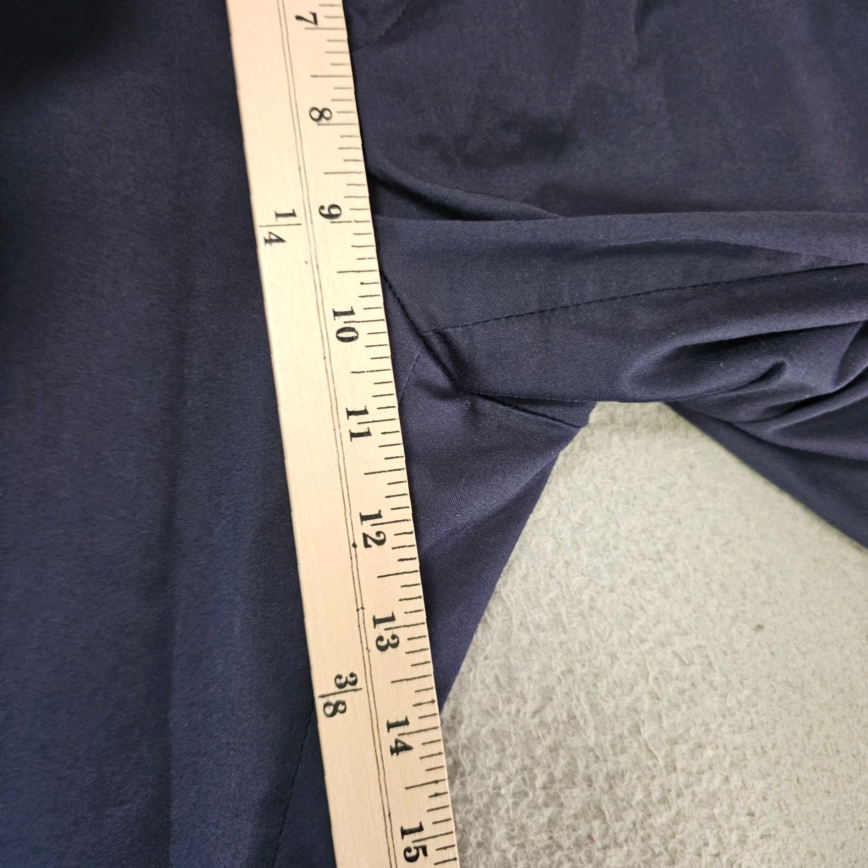 Vintage GLOBAL WORK Pants Mens 30 Blue Cropped Rolled Cuffed Flat Front Side Belts Pants Regular Straight Vintage: No Size US 30 / EU 46 - 3 Thumbnail