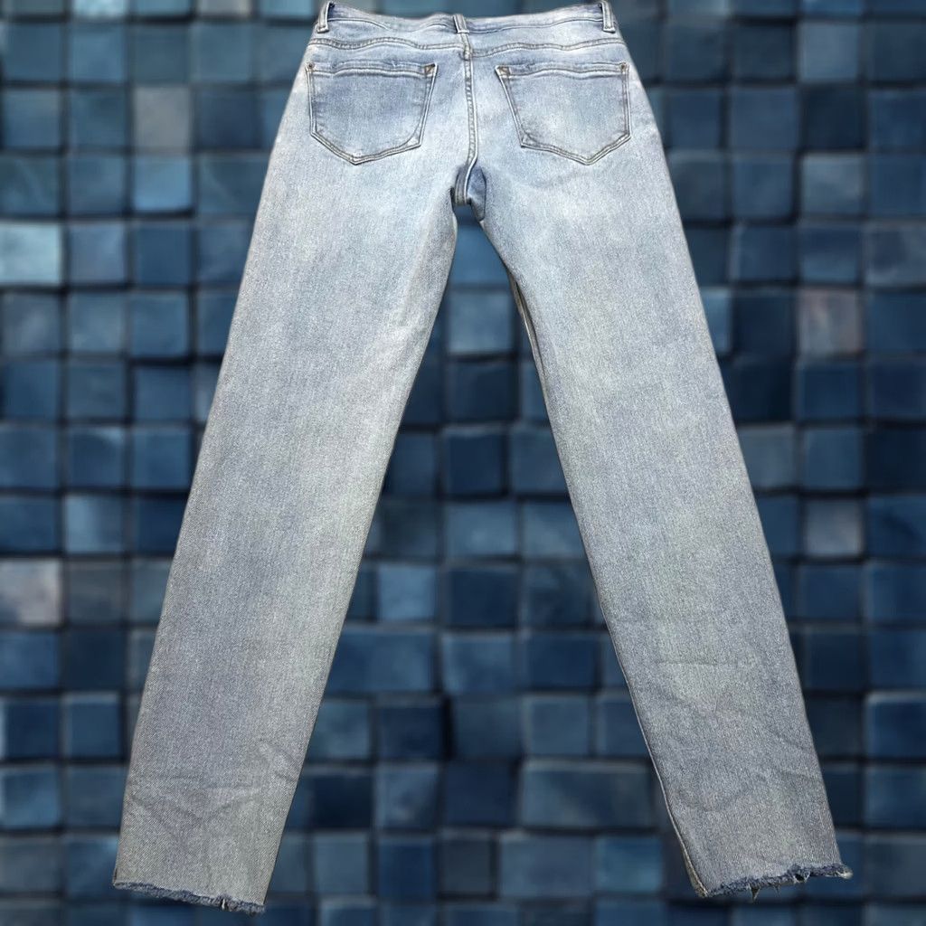 Vintage Kensie Womens Jeans Blue Denim Medium Wash Kelsey High Rise Skinny Raw Hem Size 4 Size 27" / US 4 / IT 40 - 1 Thumbnail