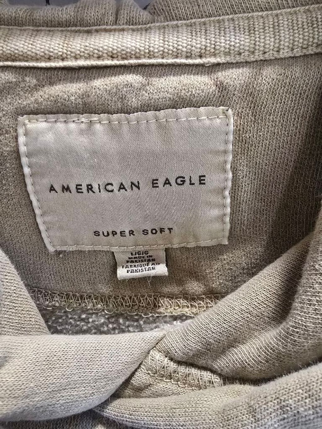 American Eagle Outfitters Women's/ Men's American Eagle Beige Hoodie Size L Size US L / EU 52-54 / 3 - 5 Thumbnail