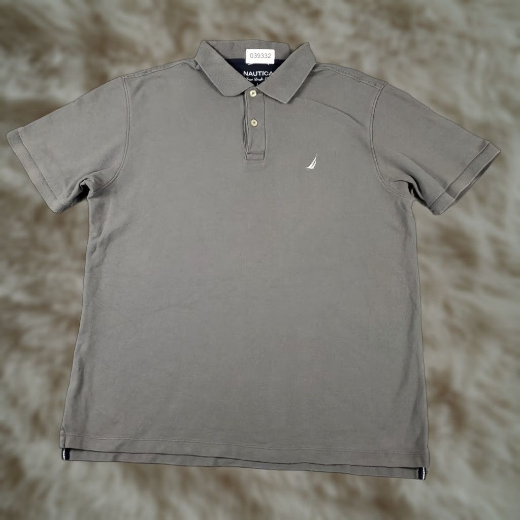 Nautica Nautica Polo Shirt Mens Large Gray Short Sleeve Casual Activewear Size US L / EU 52-54 / 3 - 1 Thumbnail