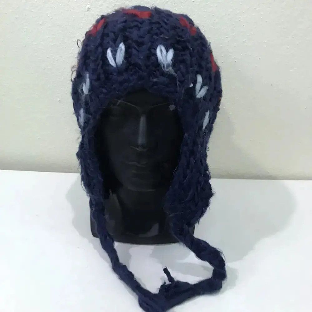 Japanese Brand × Kapital × Vintage Japanese Brand Knit Earflap Beanie Hat Size ONE SIZE - 2 Thumbnail