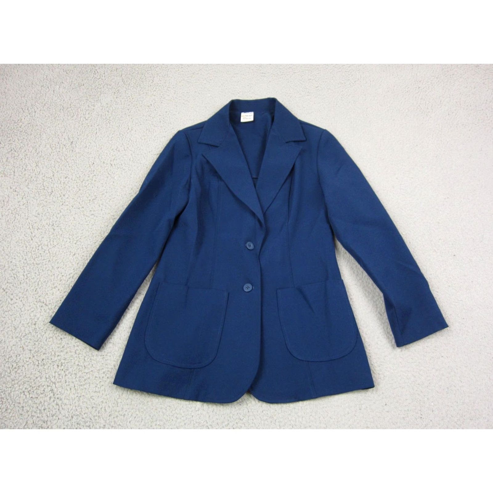JCPenney VINTAGE J. C. Penney Blazer Womens XS Blue Disco Leisure Jacket Size XS / US 0-2 / IT 36-38 - 2 Thumbnail