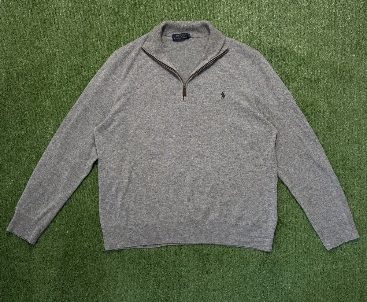 Polo Ralph Lauren Polo Ralph Lauren Halfzip Merino Wool Gray Men Size US XXL / EU 58 / 5 - 1 Thumbnail