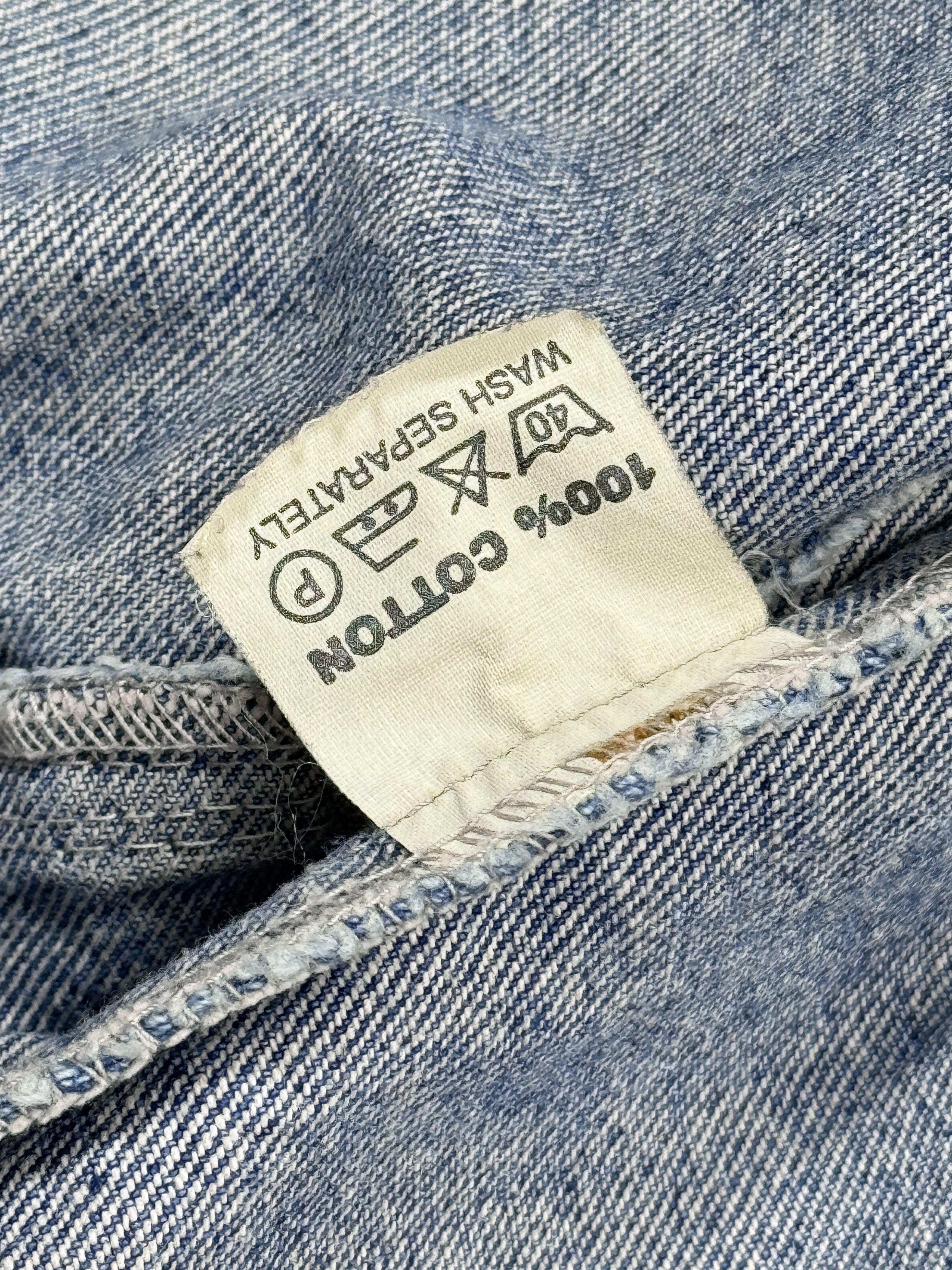 Marlboro × Vintage Vintage Marlboro Denim Jacket & Leather Collar Size US XL / EU 56 / 4 - 11 Thumbnail