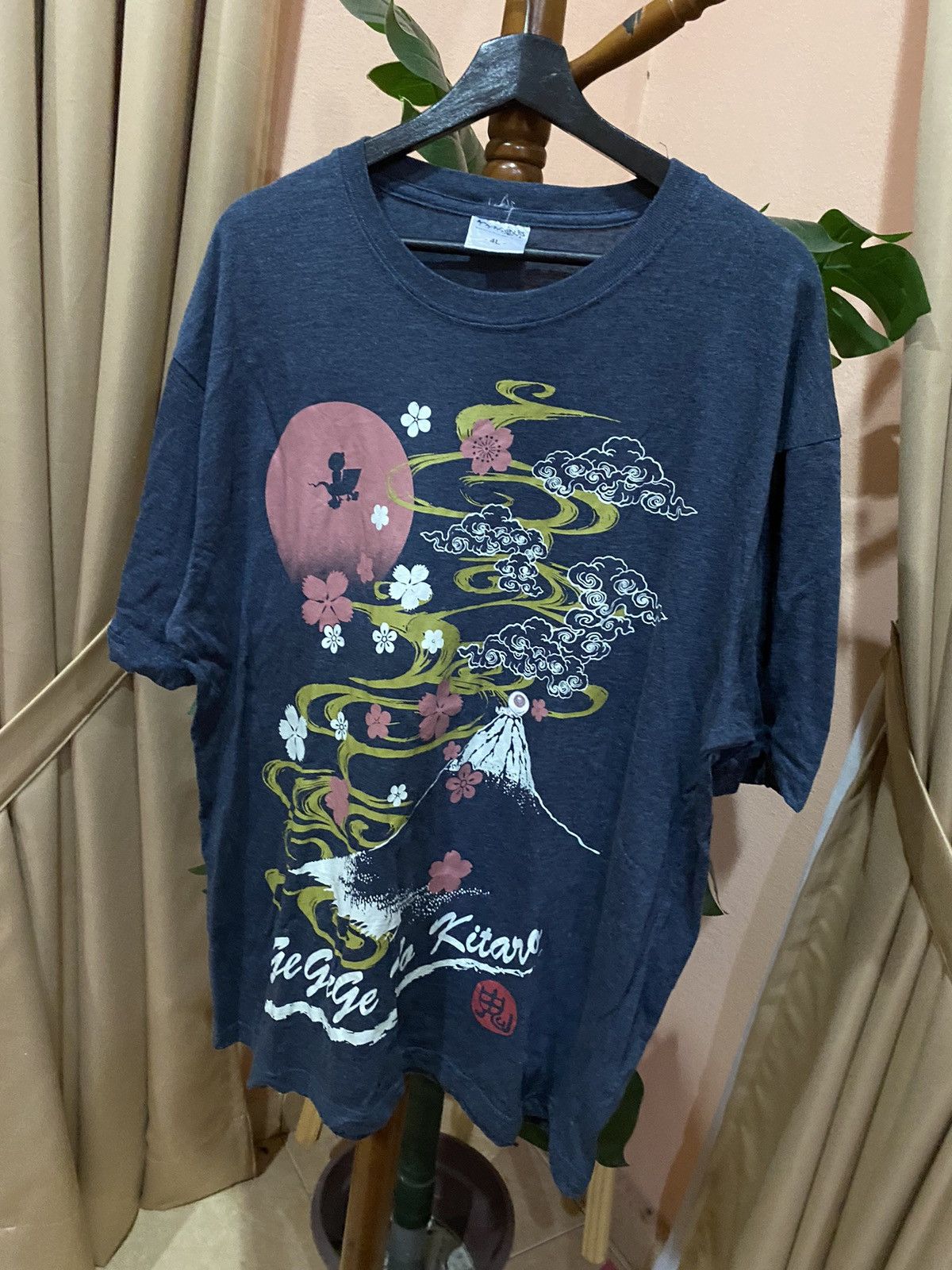 Anime GeGeGe no Kitaro Vintage Japanese Graphic T-shirt - 4L Size Size US XXL / EU 58 / 5 - 2 Thumbnail