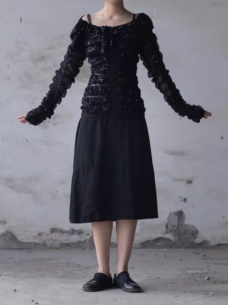 Vivienne Westwood Vivienne Westwood Black sheer top with glitter Size M / US 6-8 / IT 42-44 - 3 Thumbnail