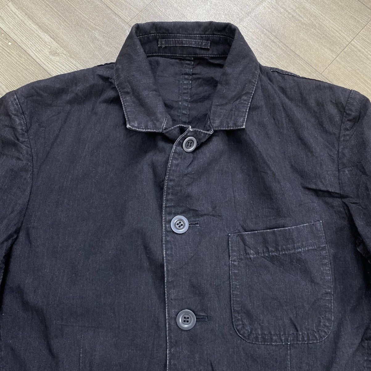 Attachment 2000s Kazuki Kumagai Attachment Blazer Denim Avang Garde Lgb Size 38R - 3 Thumbnail