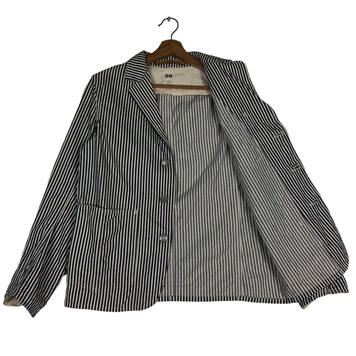 MasterPiece 🔥Union Made Hickory Chore Jacket Scye Masterpiece Japan Size US M / EU 48-50 / 2 - 9 Thumbnail