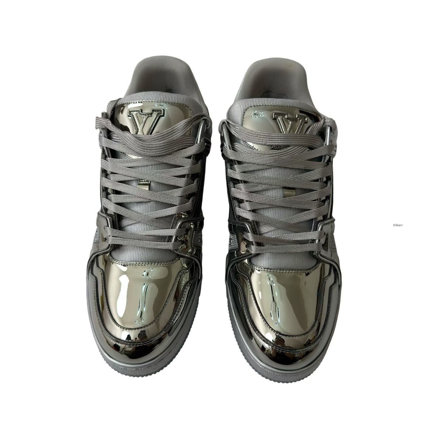 Louis Vuitton Louis Vuitton Liquid Mirror Silver Trainer Size US 10 / EU 43 - 2 Thumbnail