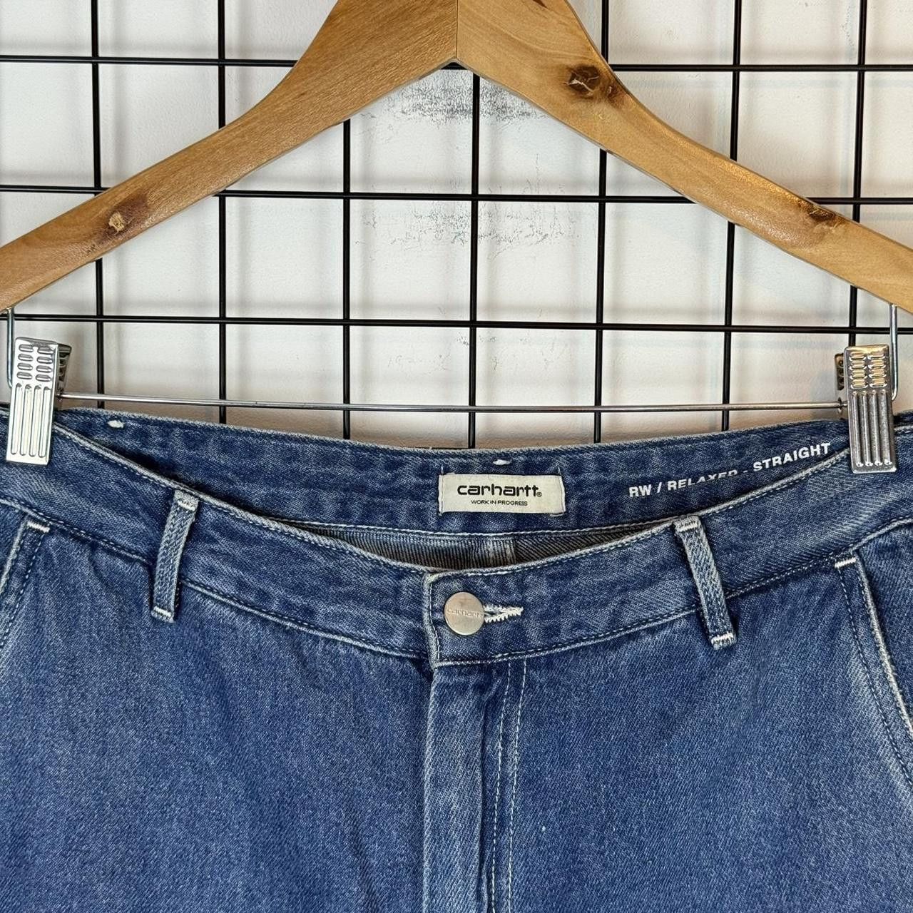 Carhartt Carhartt Blue Jeans Trousers Vintage Workwear Pants Size US 34 / EU 50 - 4 Thumbnail