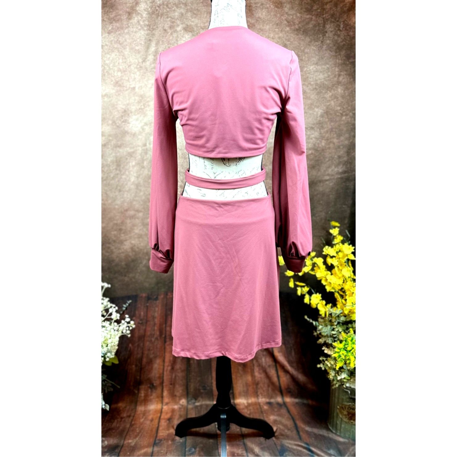 Susana Monaco Susana Monaco Deep V Neck Cut Out Back Dress Lipgloss XL Size XL / US 12-14 / IT 48-50 - 13 Thumbnail