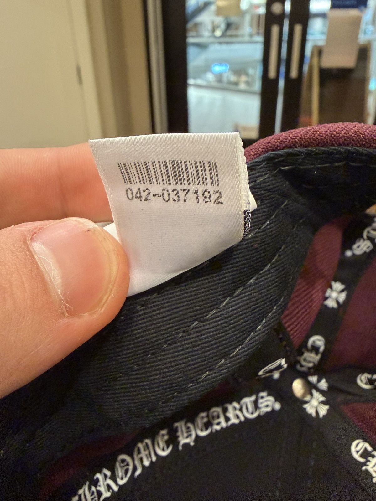 Chrome Hearts Chrome Hearts CH Embroidered Hat - Maroon Size ONE SIZE - 10 Thumbnail