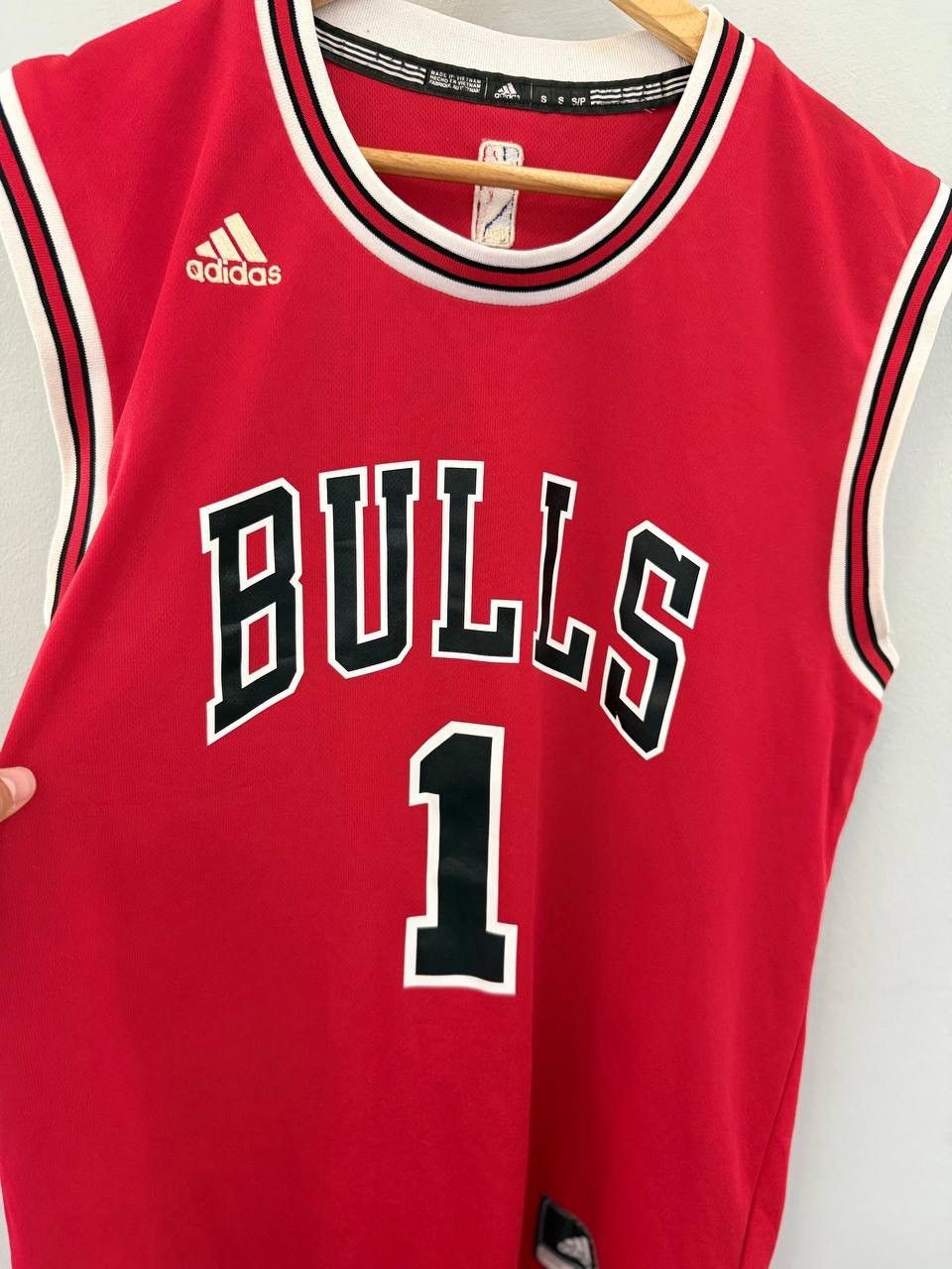 NBA Chicago Bulls #1 Derrick Rose Jersey Red Size US M / EU 48-50 / 2 - 2 Thumbnail