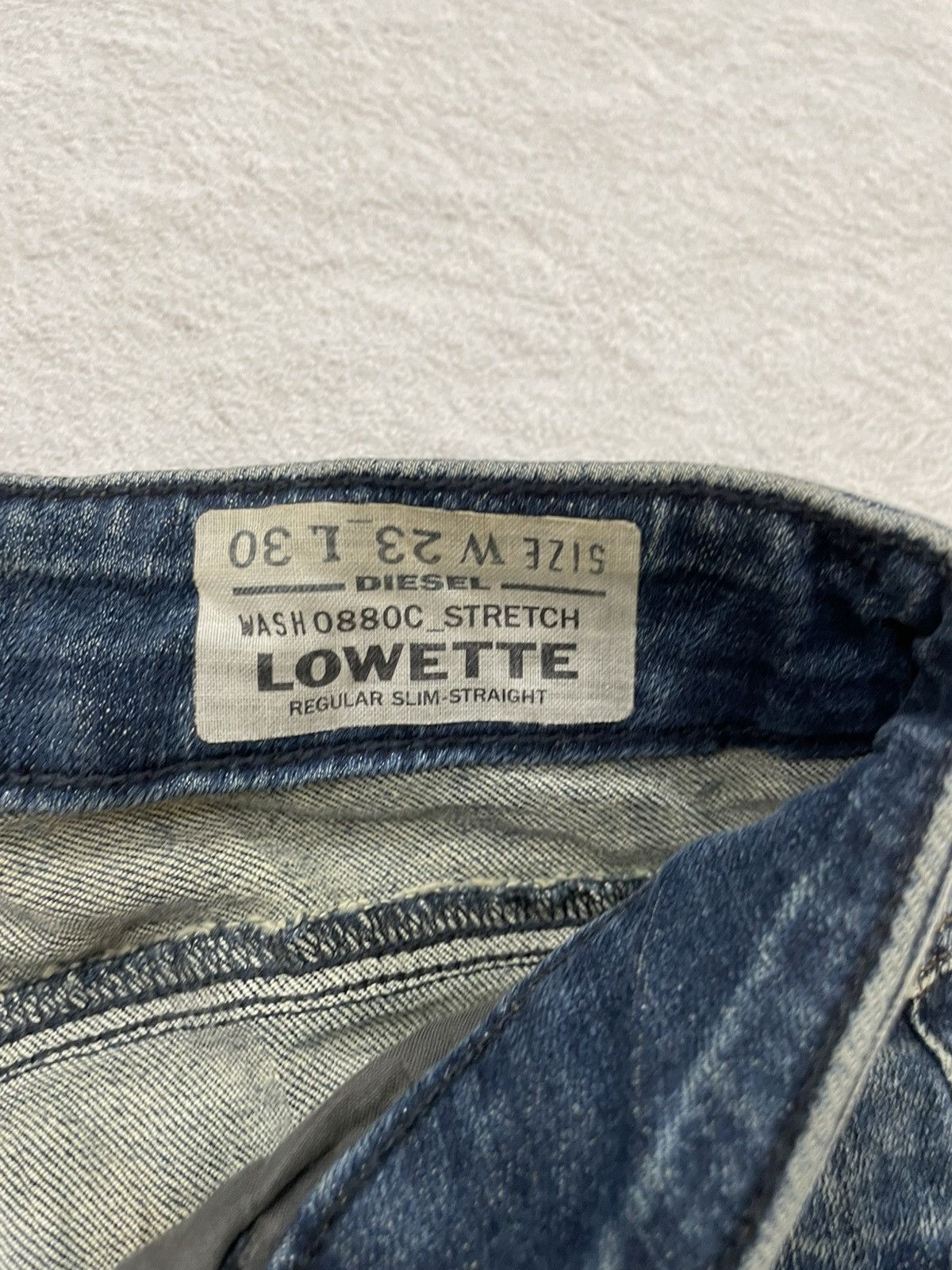 Diesel 2000s Diesel Lowette Denim Mudwash Ripped Jeans Y2K Hysteric Size 25" / US 0 / IT 36 - 6 Thumbnail