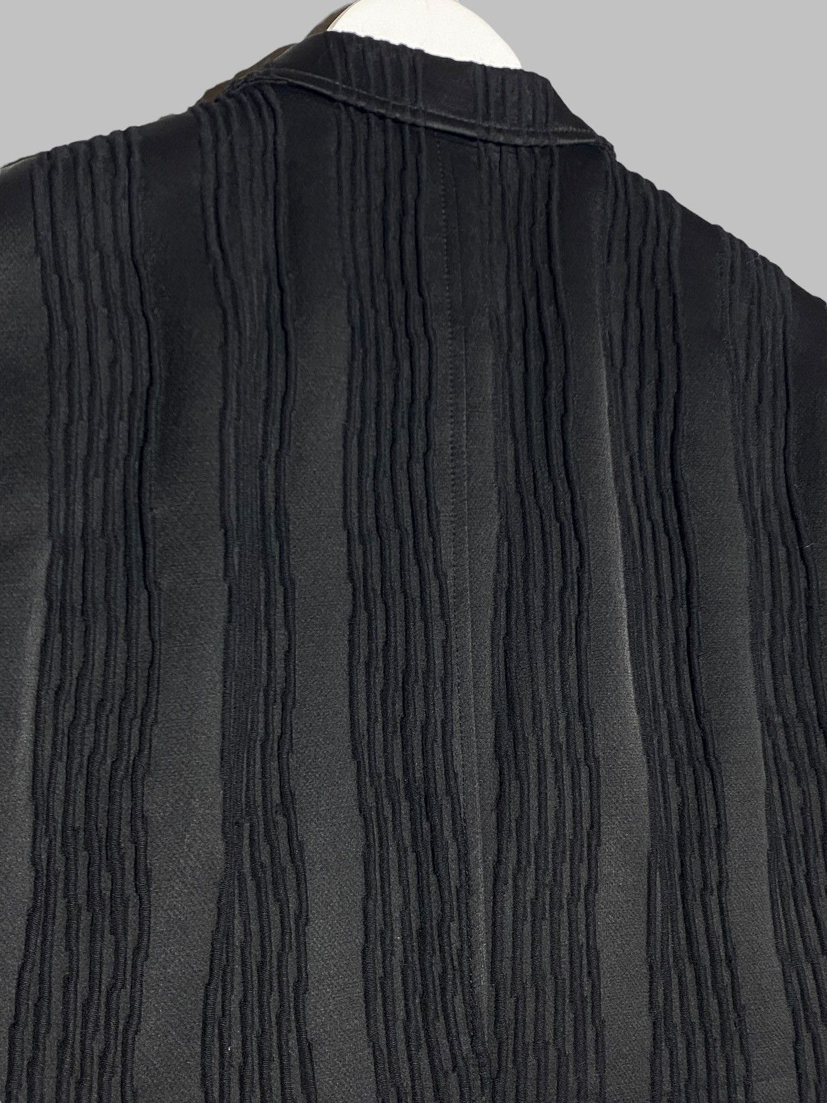 Emporio Armani Emporio Armani Johnny Line Jacquard Tailored Black Blazer Size 46R - 5 Thumbnail
