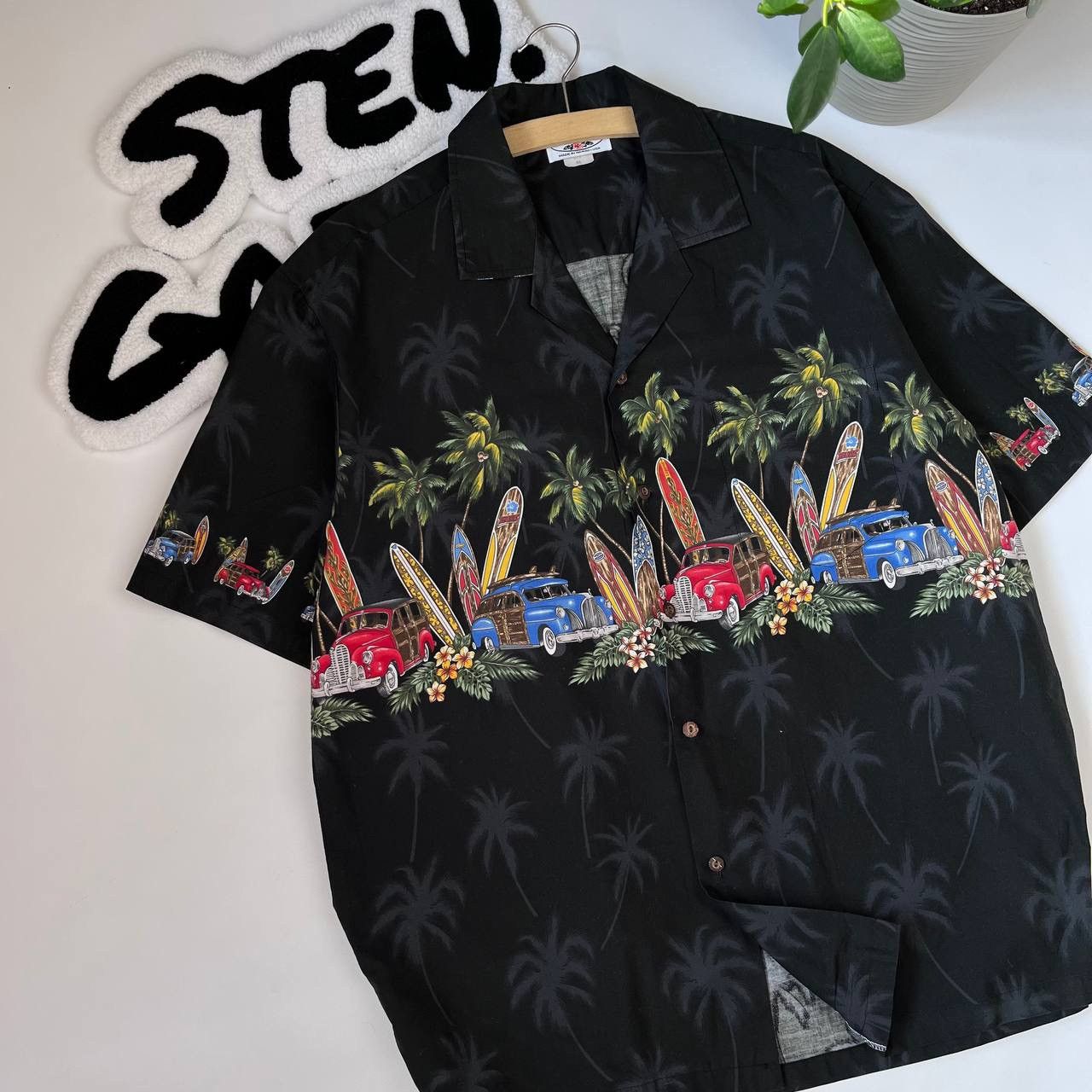 Vintage 90s Pacific Legend Hawaiian Shirt Beach Retro Cars Size US XL / EU 56 / 4 - 3 Thumbnail