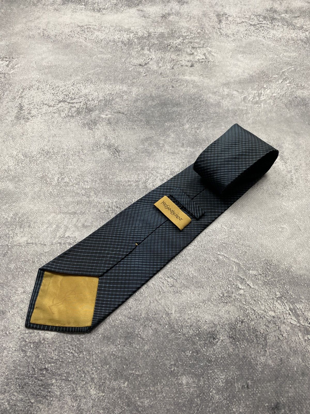 Yves Saint Laurent Vintage Yves Saint Laurent YSL Tie Striped Made in Italy Size ONE SIZE - 2 Thumbnail