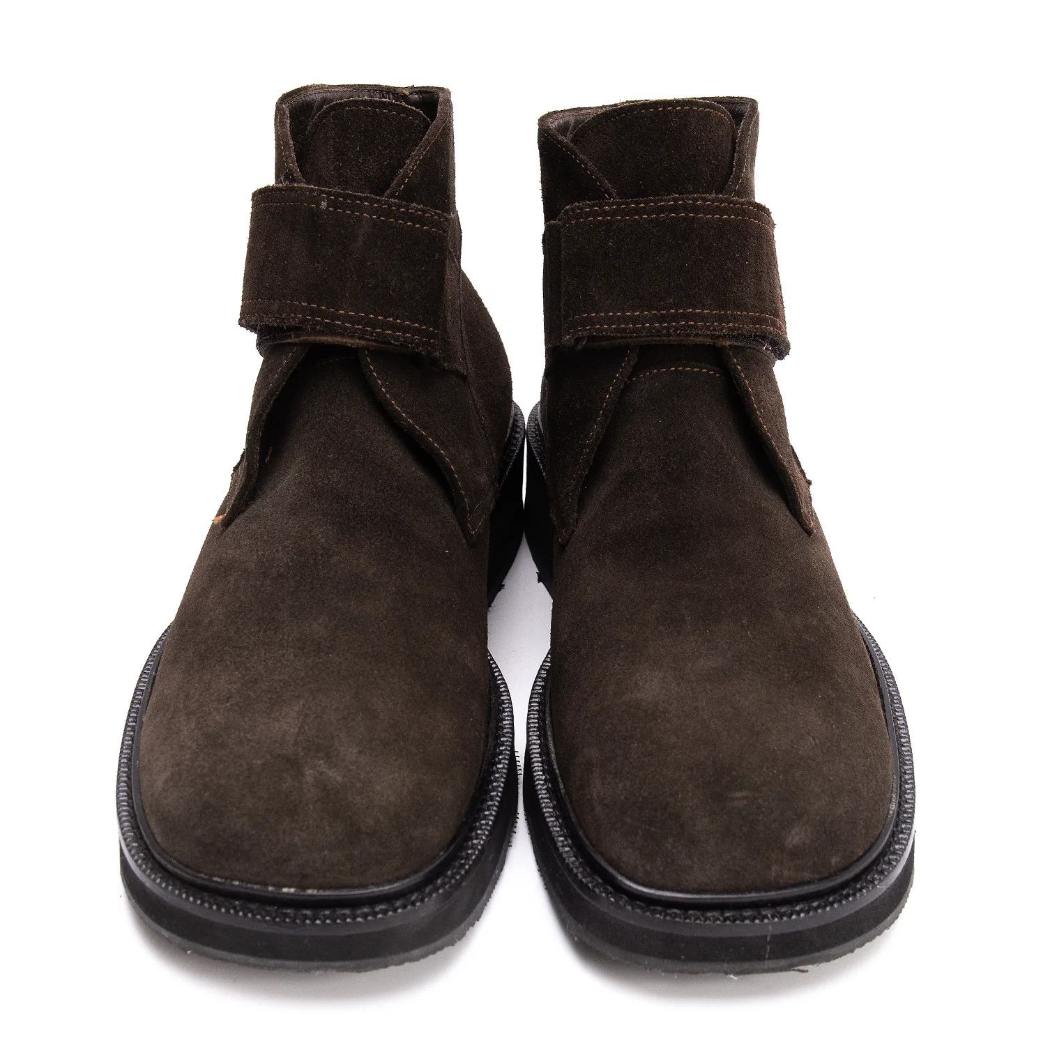 Emporio Armani Velcro Suede Boots in Dark Brown Size 41 (Approx. 25.5 cm) Size US 8 / EU 41 - 2 Thumbnail