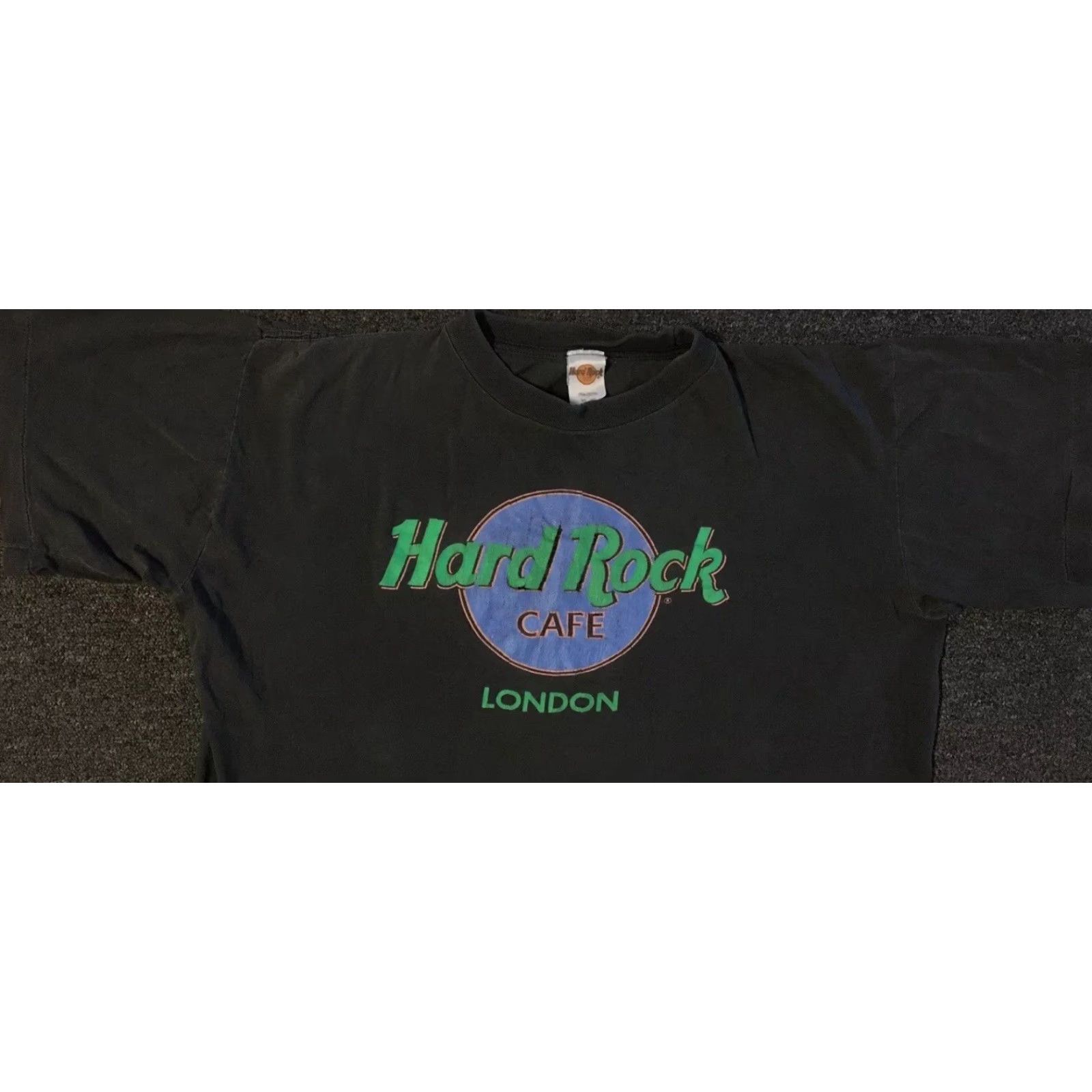 Vintage VINTAGE 90s Hard Rock Cafe London Shirt M Black Boxy Distressed Grunge Biker Skate Men T-Shirt Size M Size US M / EU 48-50 / 2 - 6 Thumbnail