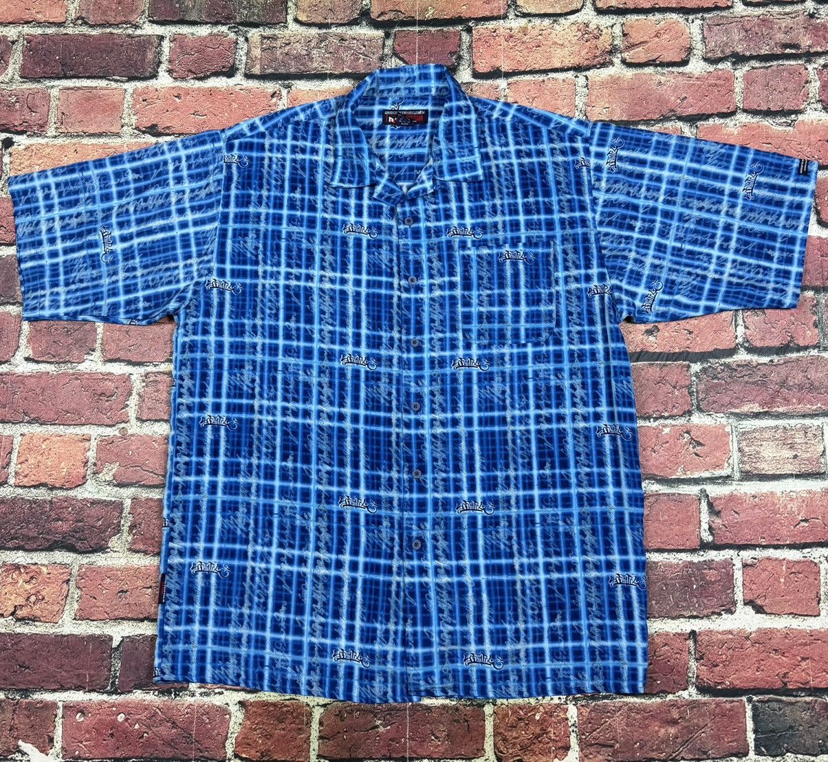 Southpole Vintage Y2K Southpole Blue Button Down Shirt AOP Hip Hop Size US XL / EU 56 / 4 - 1 Thumbnail