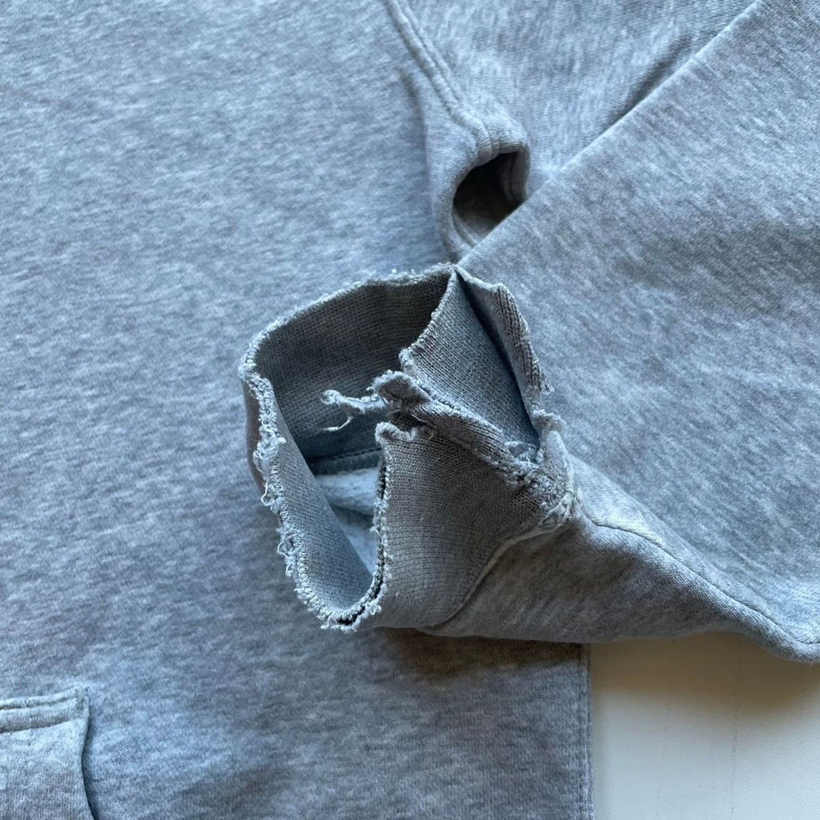 Nike Vintage Nike Sportswear Swoosh Hoodie Small Gray Distressed Size US S / EU 44-46 / 1 - 3 Thumbnail