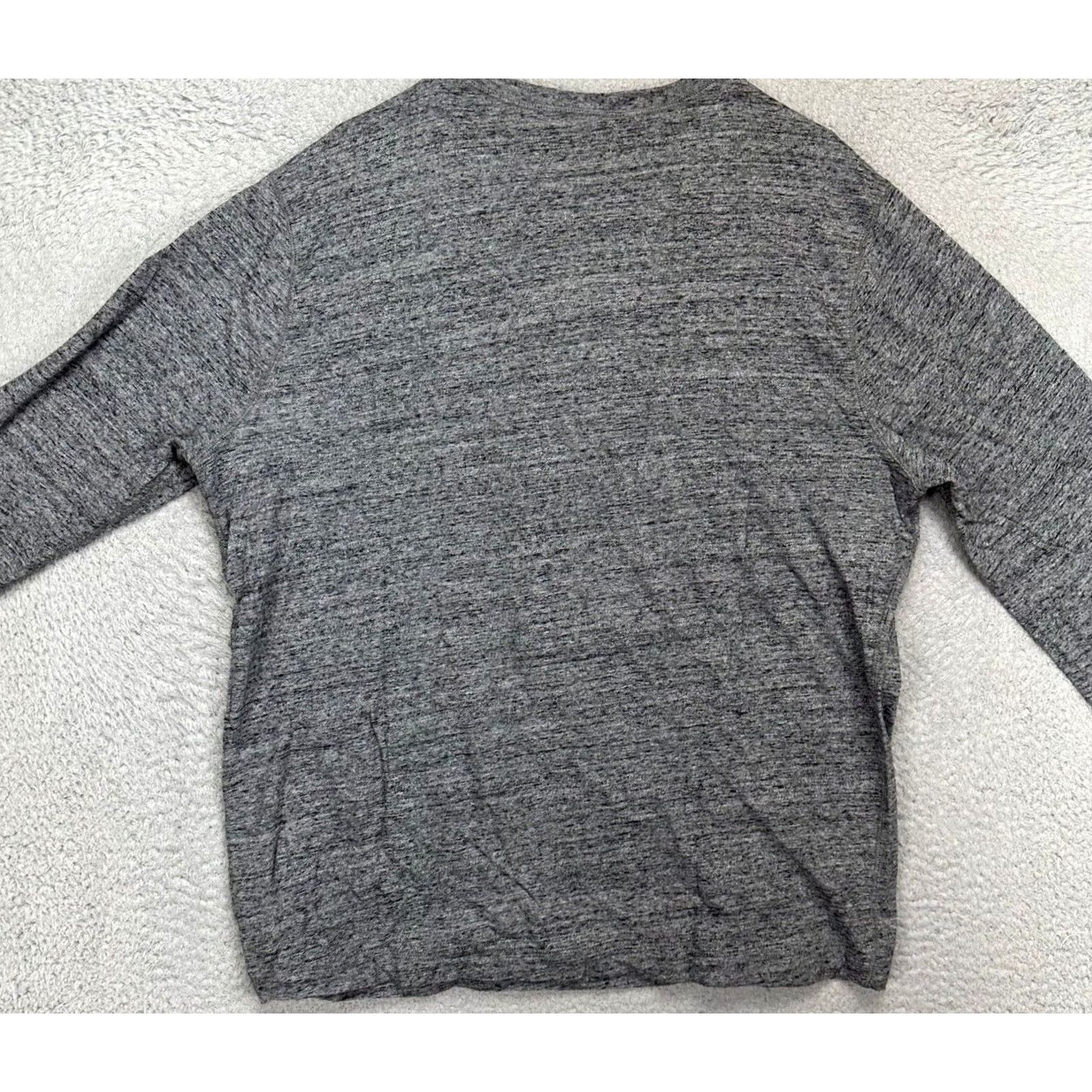 J.Crew J. Crew Mercantile Mens XL Henley Sweatshirt Pullover Grey Heather Cotton Sweatshirt Casual Pullover Henley Mens XL Gray Heather - no extra info Size US XL / EU 56 / 4 - 4 Thumbnail