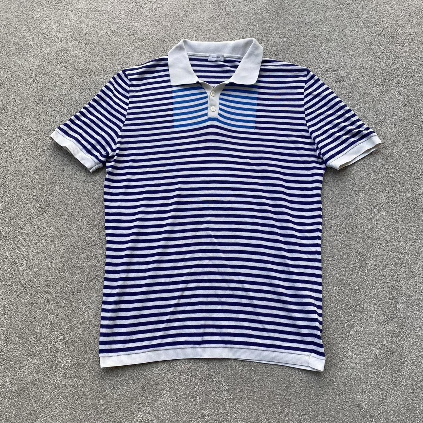 Jil Sander Jil Sander Striped Polo Shirt. Size US M / EU 48-50 / 2 - 1 Thumbnail